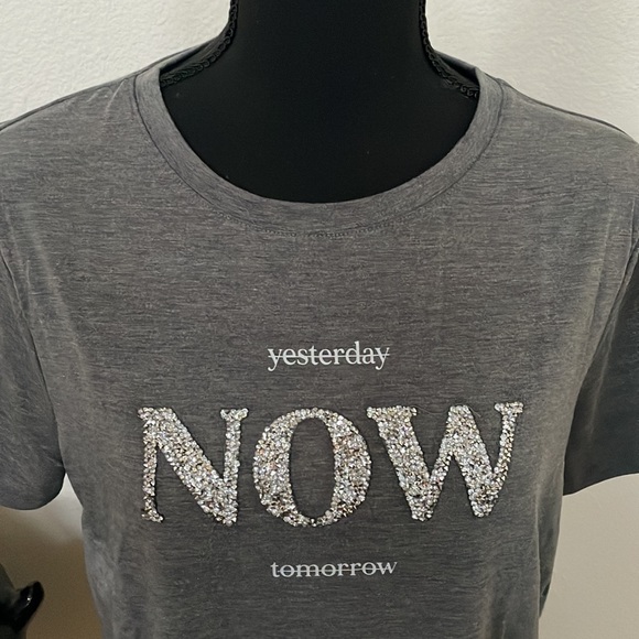 🦋”NOW” Embellished Graphic Tee - Picture 4 of 7
